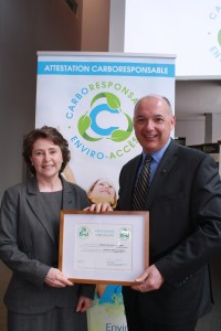 Mr André Longpré, National Bank of Canada and Mrs Manon Laporte, CEO of Enviro-access